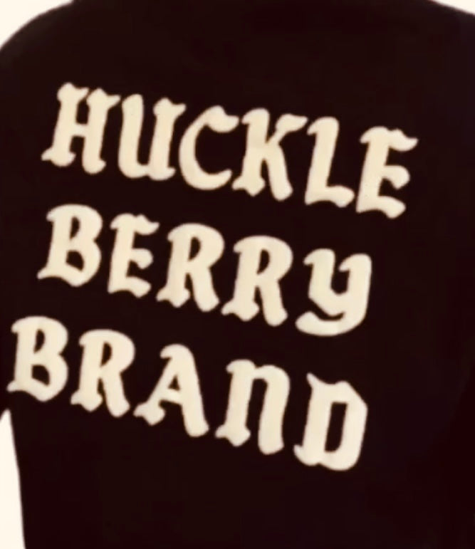 BLACK PULLOVER FLEECE HUCKLEBERRY PUFF PRINT