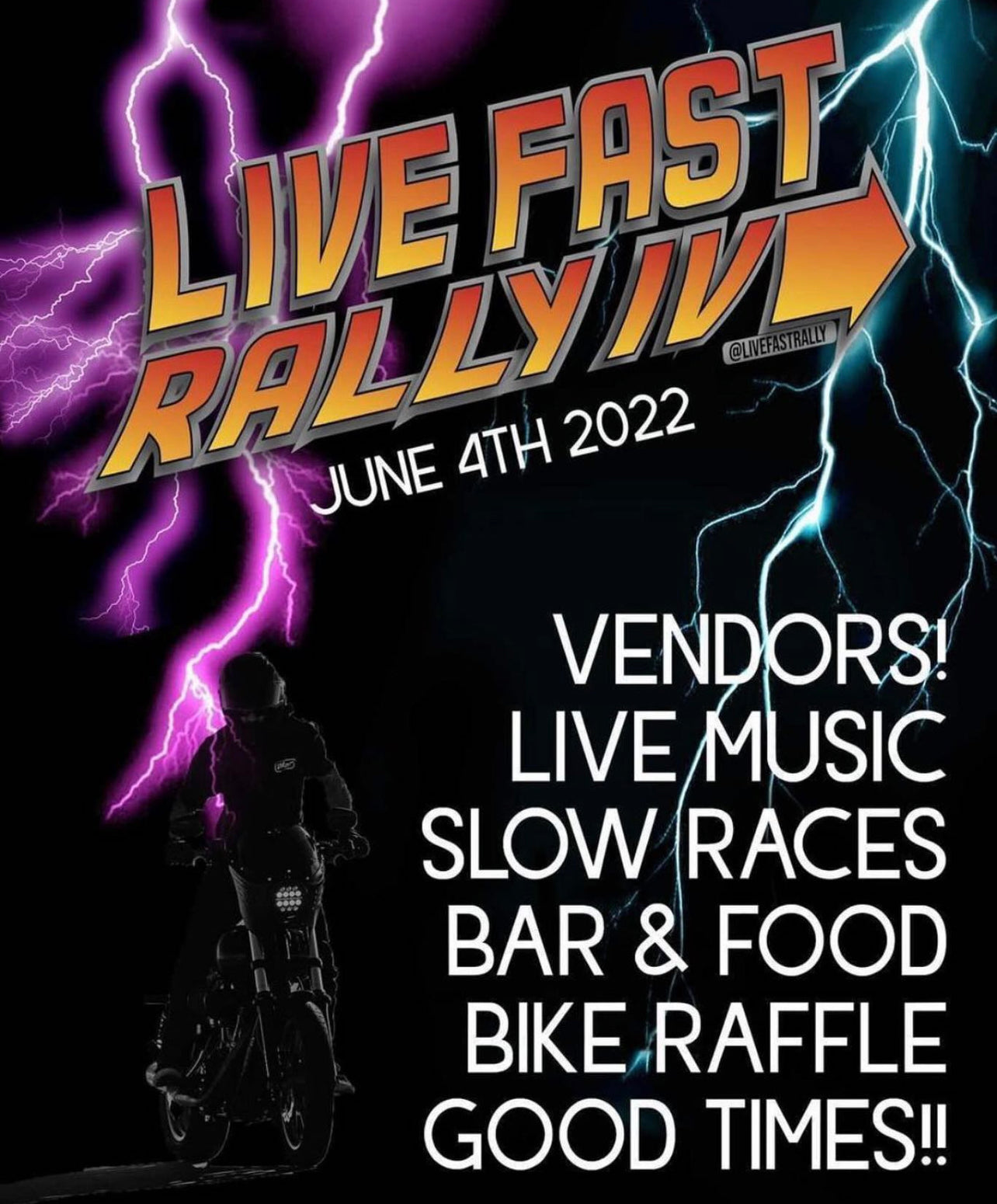 LIVE FAST RALLY 2022 Huckleberry Brand