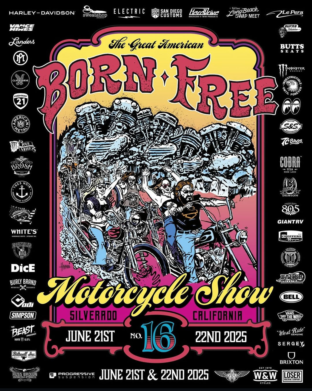 BORN FREE 16 MOTORCYCLE SHOW