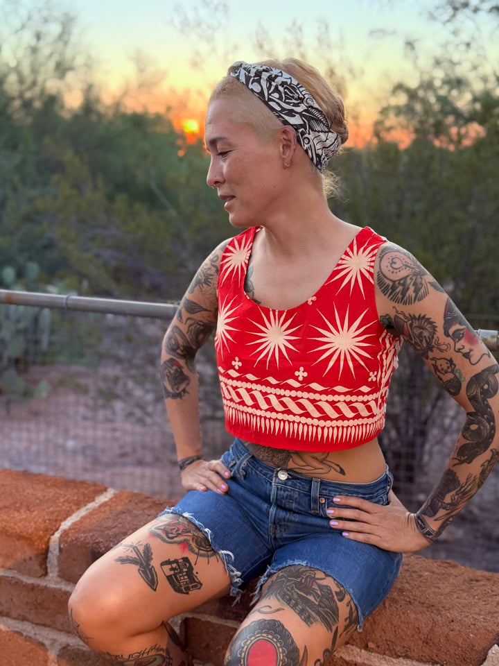 BANDANA TIE BACK TOPS