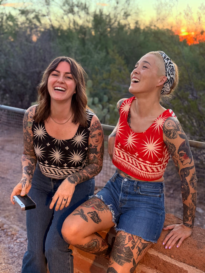 BANDANA TIE BACK TOPS