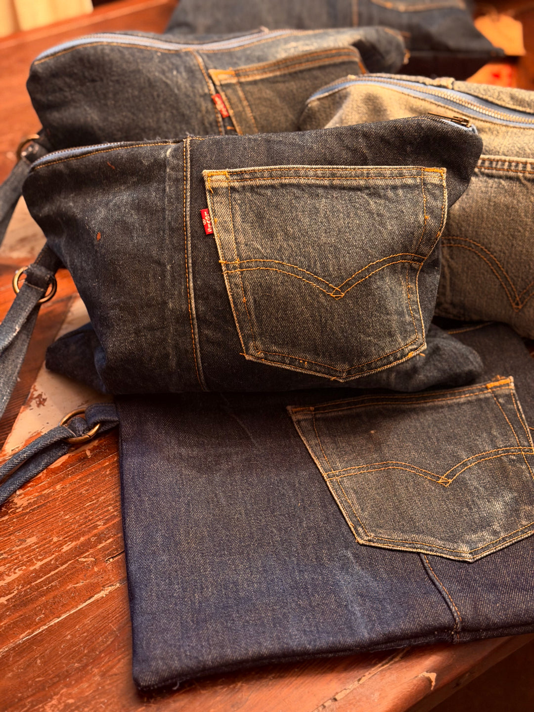 UPCYCLED DENIM CLUTCH