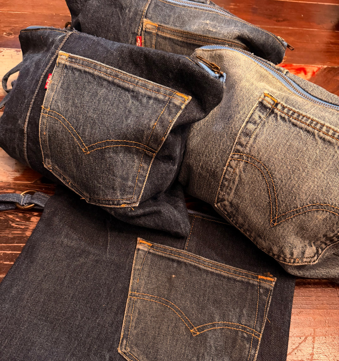 UPCYCLED DENIM CLUTCH