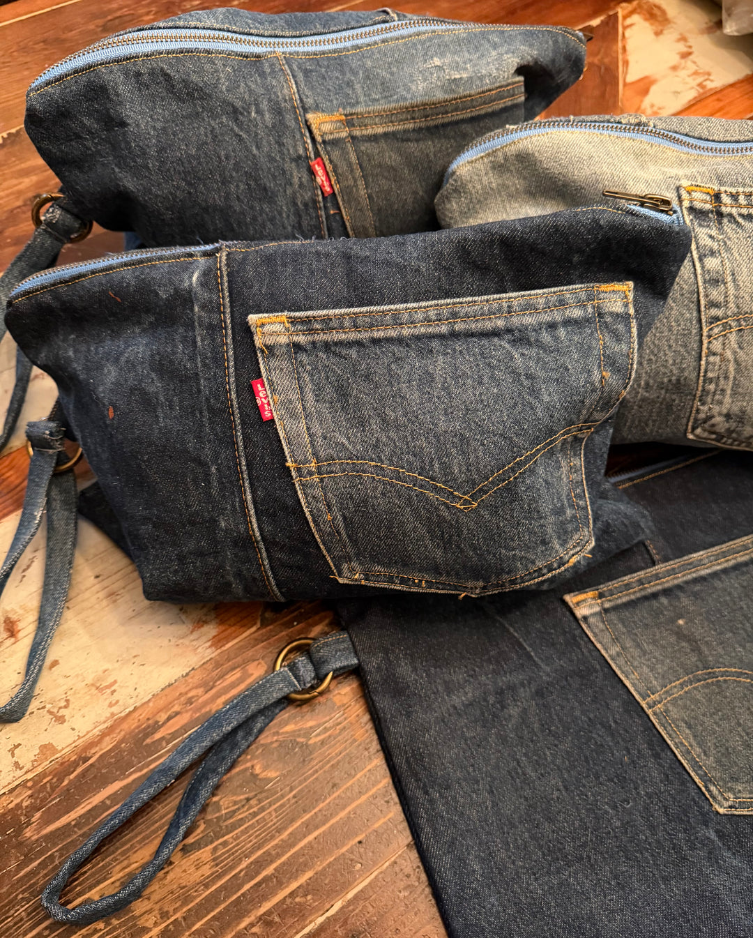 UPCYCLED DENIM CLUTCH