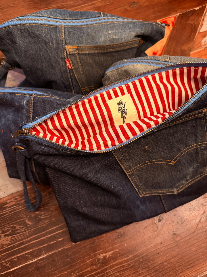 UPCYCLED DENIM CLUTCH