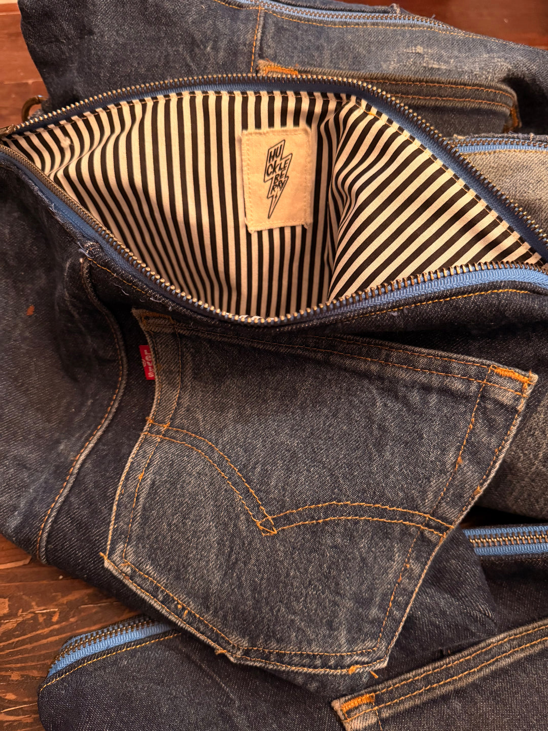 UPCYCLED DENIM CLUTCH