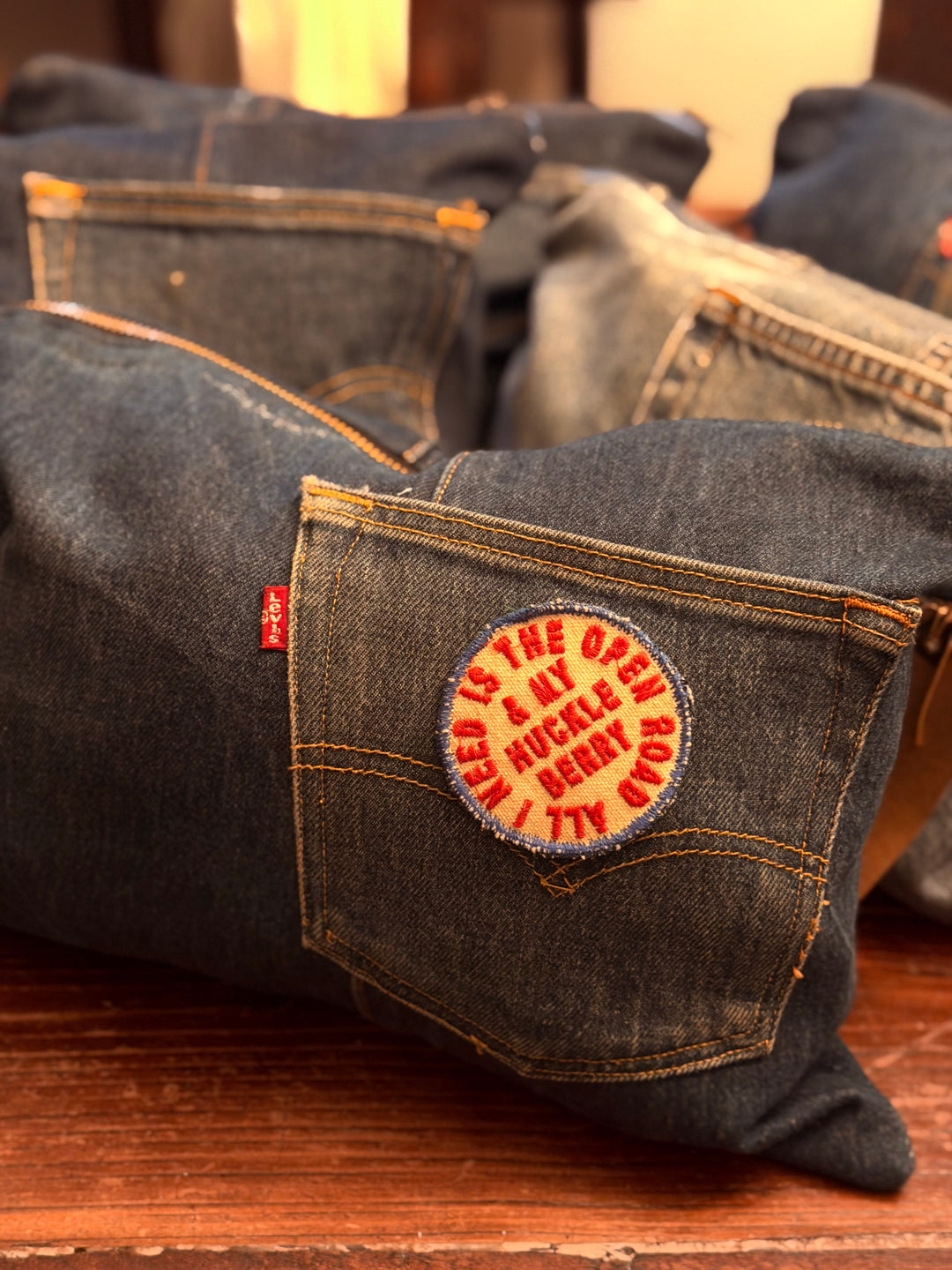 UPCYCLED DENIM CLUTCH