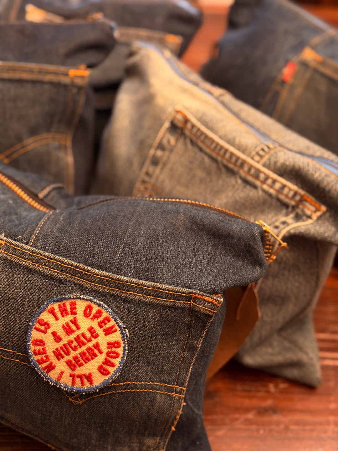 UPCYCLED DENIM CLUTCH