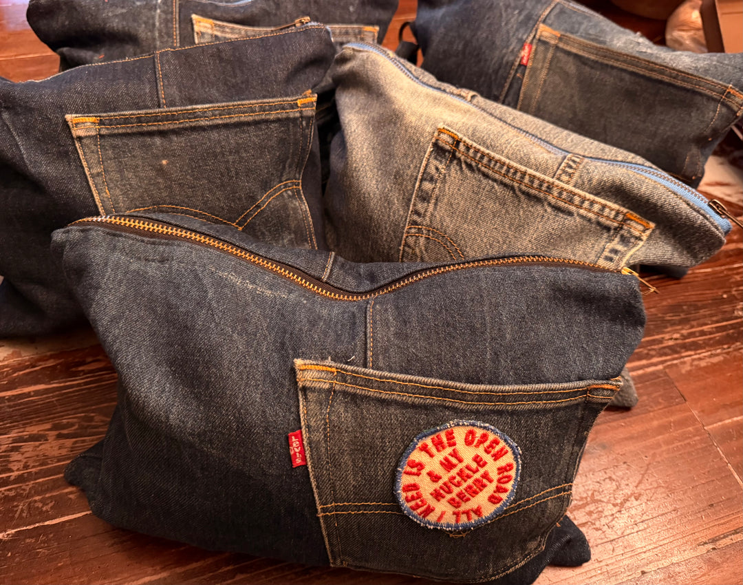UPCYCLED DENIM CLUTCH