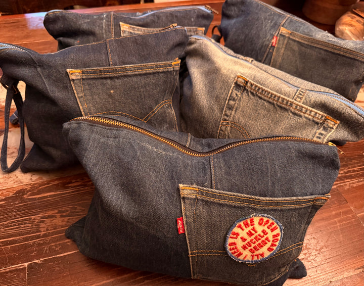 UPCYCLED DENIM CLUTCH