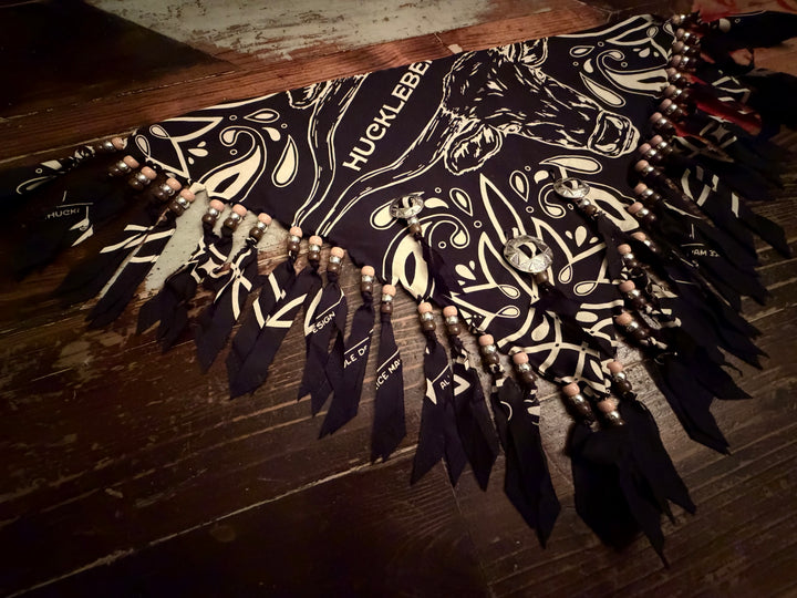 LONGHORN BANDANA CUSTOMIZED BY ZOIE @ UNLUCKY JACKELOPE / QUIRKY THE COWPOKE (Copy)