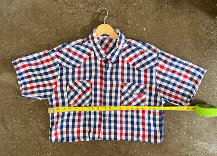 COWGIRL CROP - RED WHITE & BLUE