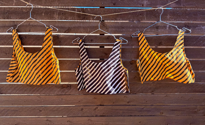 BANDANA TIE BACK TOPS