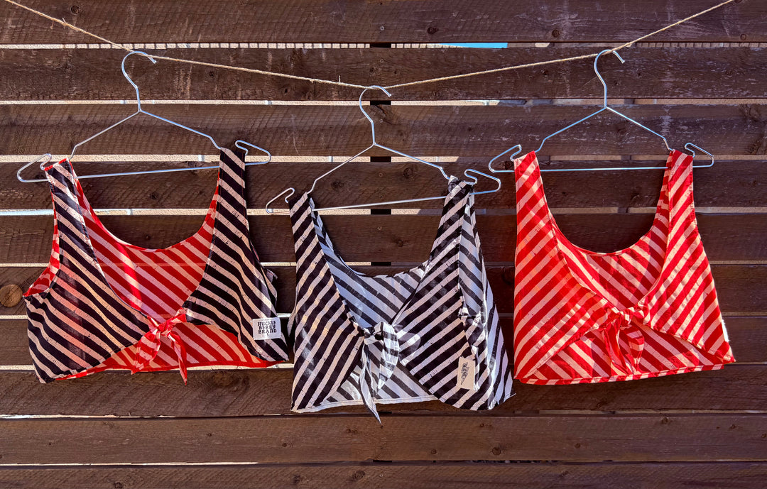 BANDANA TIE BACK TOPS