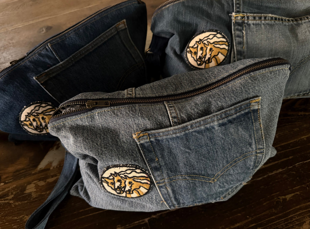 UPCYCLED DENIM CLUTCH