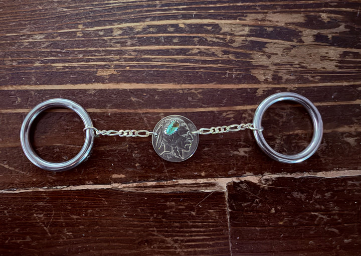 TEETH OF TURQUOISE BUFFALO NICKEL