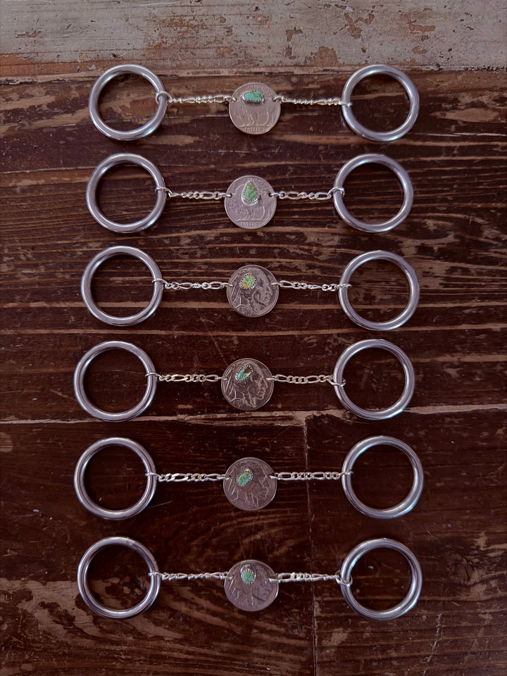 TEETH OF TURQUOISE BUFFALO NICKEL