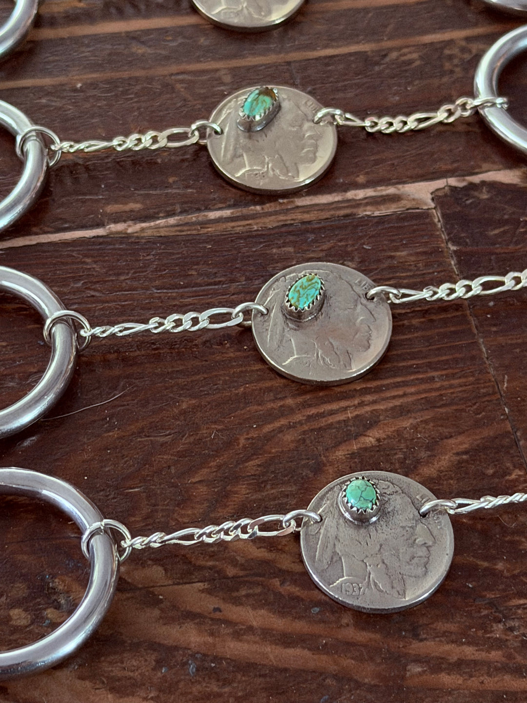 TEETH OF TURQUOISE BUFFALO NICKEL