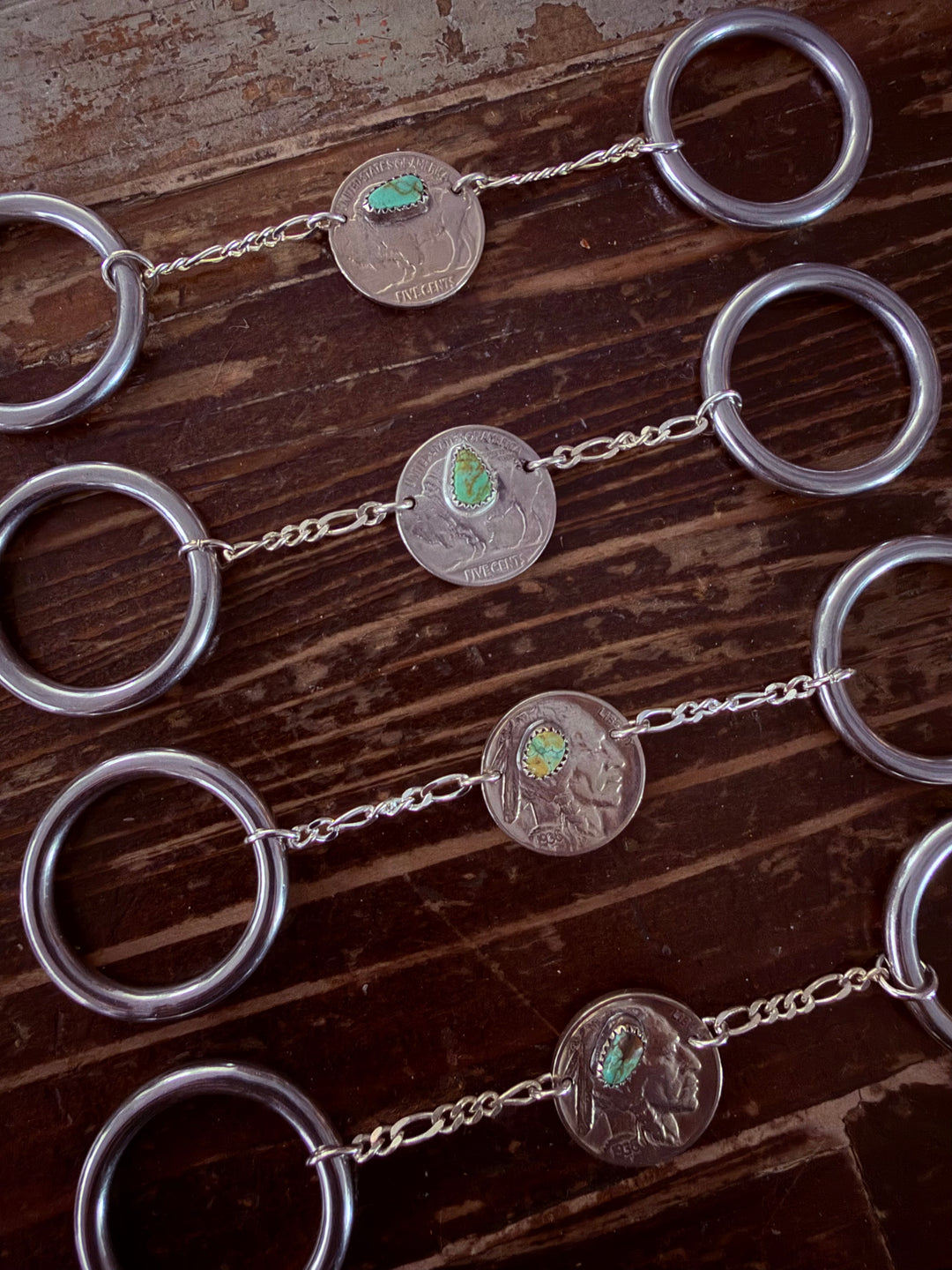 TEETH OF TURQUOISE BUFFALO NICKEL