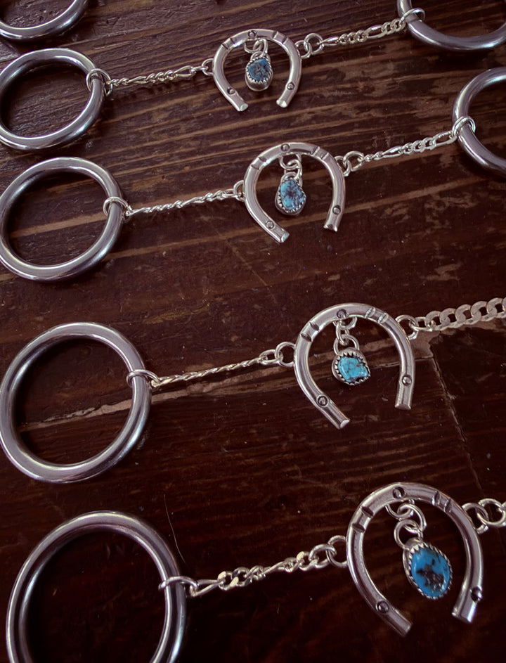 TEETH OF TURQUOISE HORSESHOE